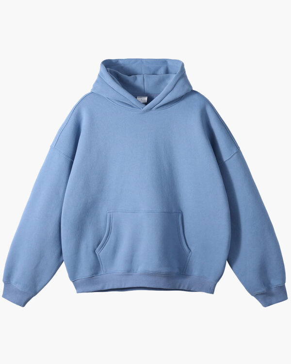 Blue Oversized Pullover Essentials Hoodies